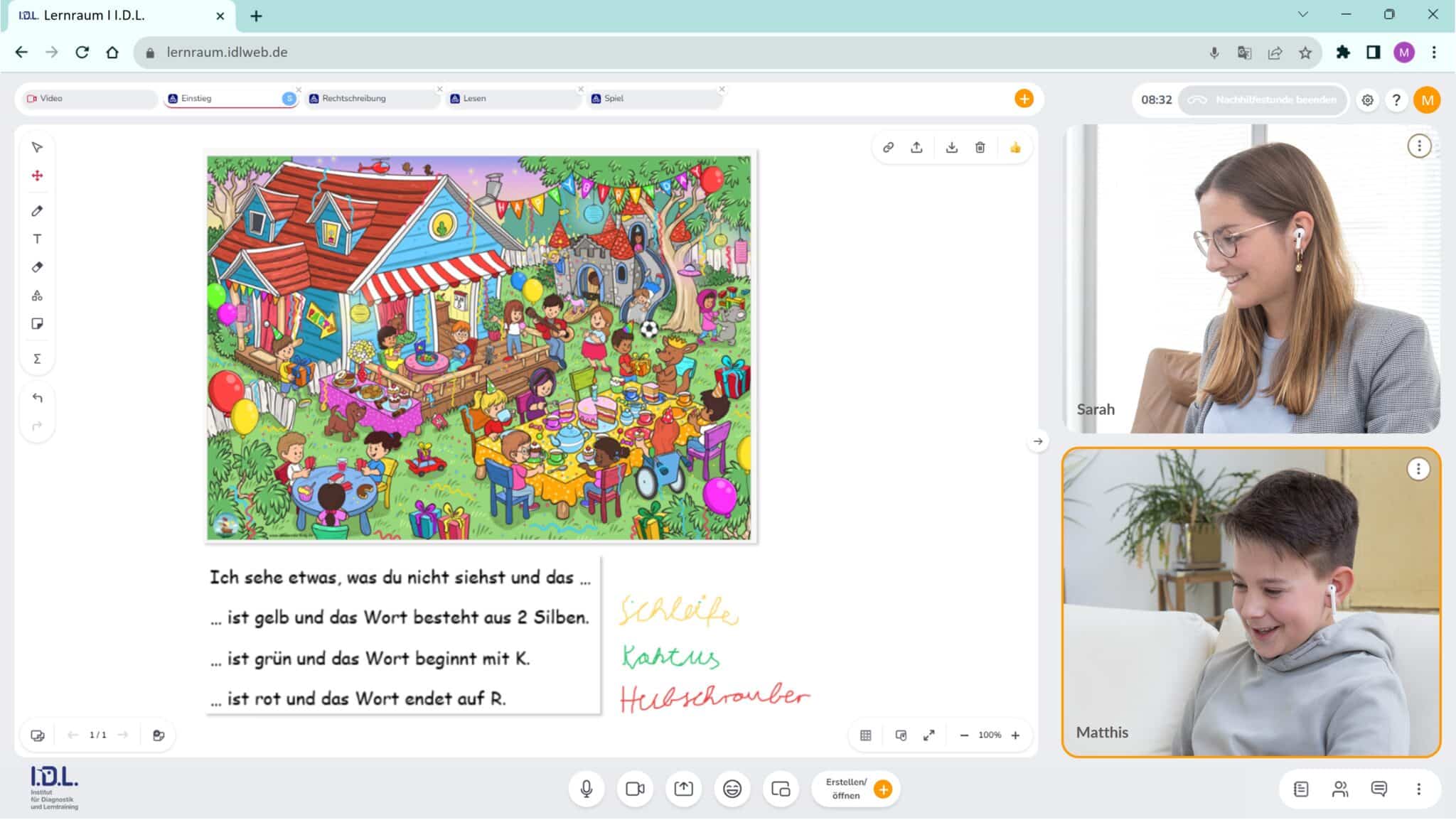 LRS-Lerntraining online