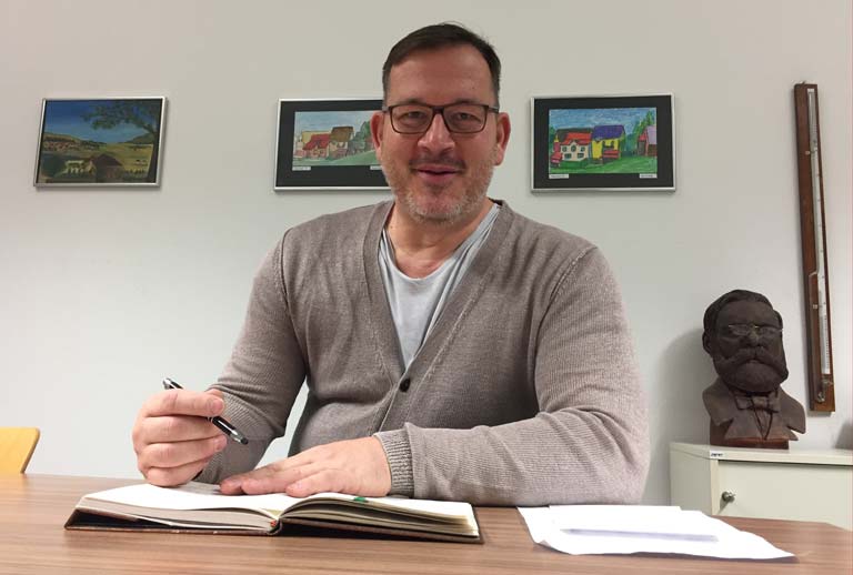Jens Steer, Leiter der Fritz-Reuter-Oberschule (FRO) in Berlin-Lichtenberg-Hohenschönhausen.