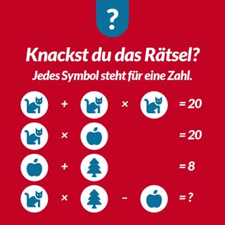 I love Mathe Symbolrätsel 1 - Aufgabe