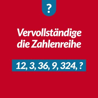 I love Mathe Rätsel - Zahlenreihe 1 - Aufgabe