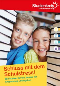 Cover Gratis-Broschüre - Schluss mit dem Schulstress