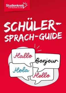 Cover der kostenlosen Studienkreis-Broschüre - Schüler-Sprach-Guide