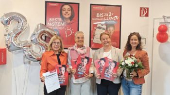 Studienkreis Nachhilfe Würselen spendet Nachhilfegutscheine zum 25-jährigen Jubiläum