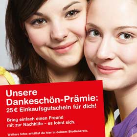 Dankeschön-Prämie: Schüler werben Schüler