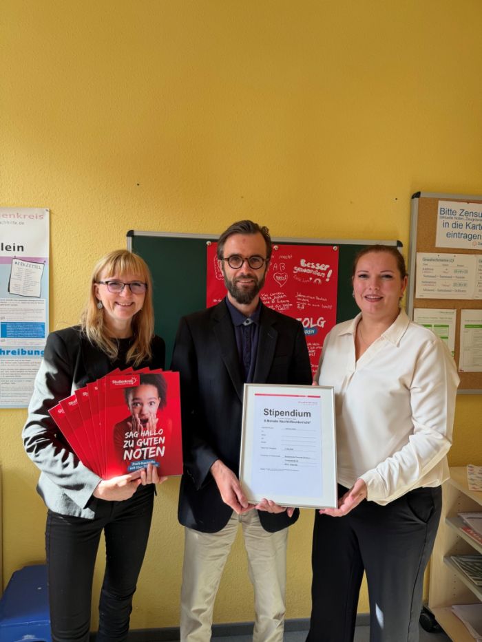 Studienkreis Nachhilfe Chemnitz-Zentrum spendet Nachhilfestipendien zum 35- jährigen Jubiläum