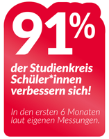 Siegel - 91% Notenverbesserung Siegel - 91% Notenverbesserung
