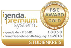 F&C Gold Award für Franchisepartner-Zufriedenheit