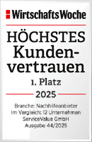WirtschaftsWoche - Höchstes Kundenvertrauen WirtschaftsWoche - Höchstes Kundenvertrauen
