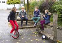 Schüler in der Freizeit