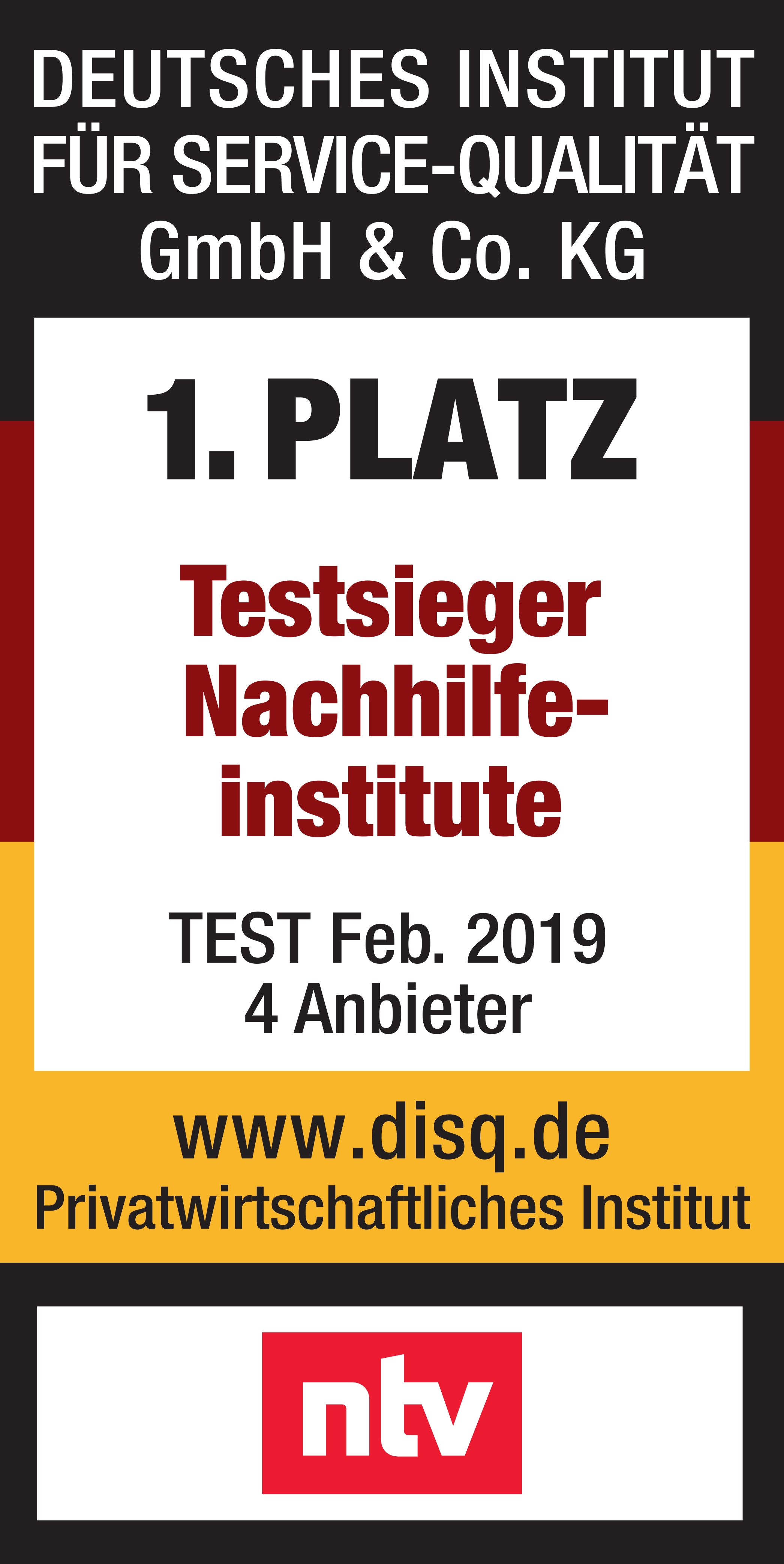 Studienkreis ist erneut „Testsieger der Nachhilfe-Institute