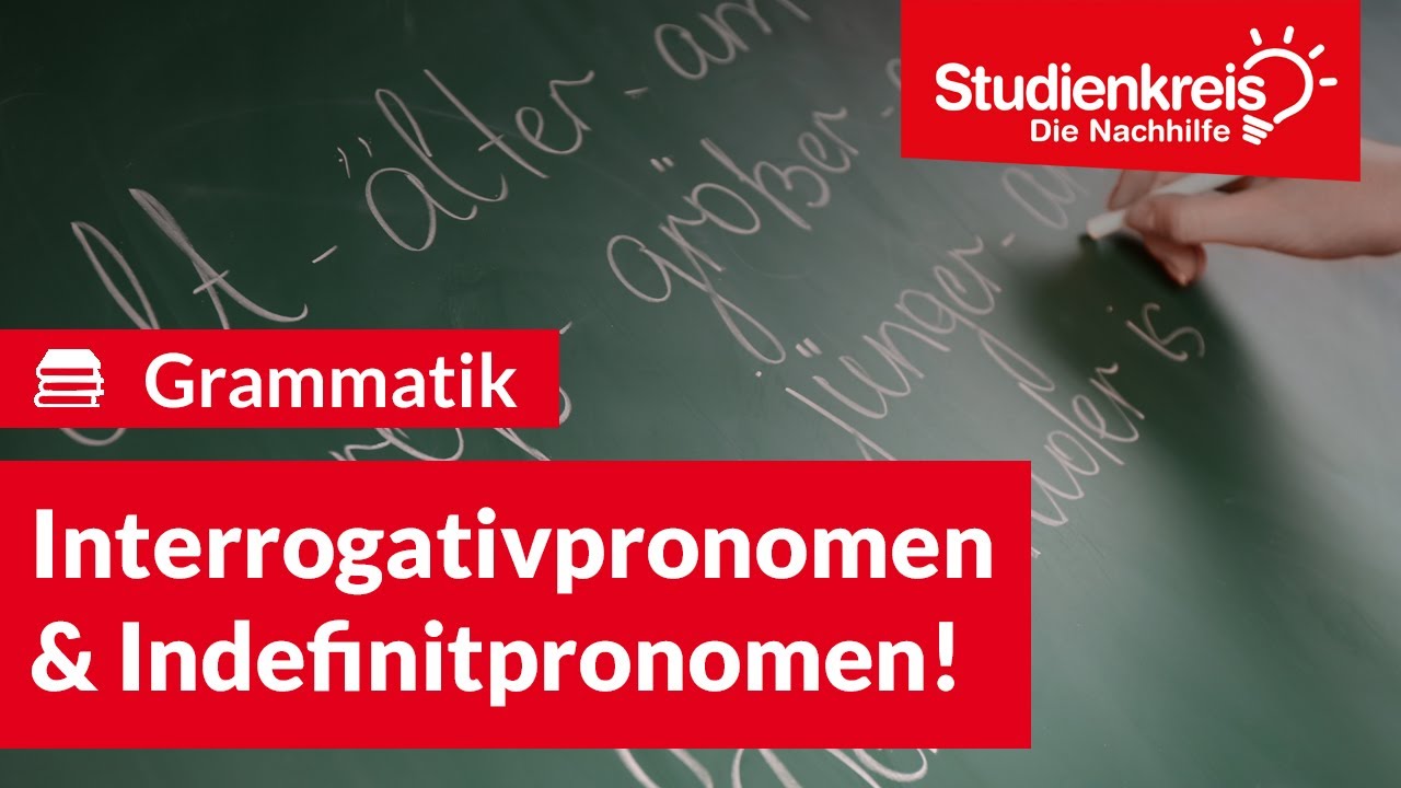 Listen zu Interrogativpronomen und Indefinitpronomen