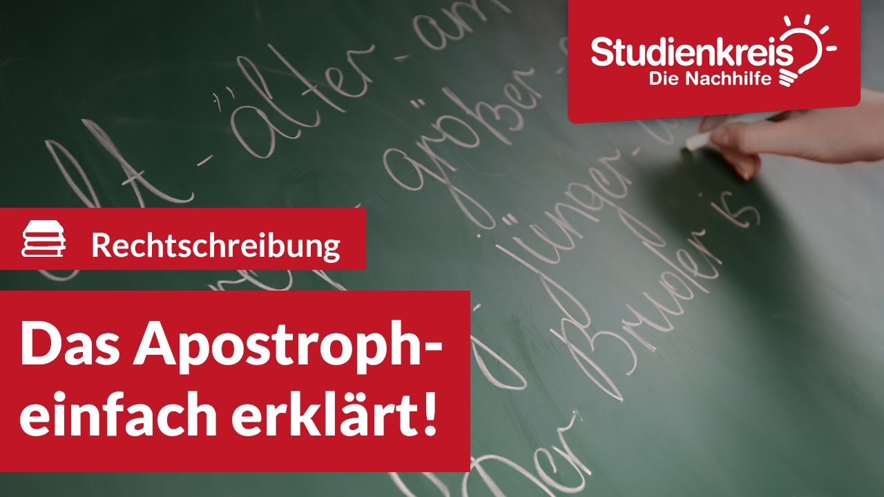 Das Apostroph! | Deutsch verstehen mit dem Studienkreis