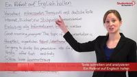 Ein Referat auf Englisch halten: Aufbau, Hilfen