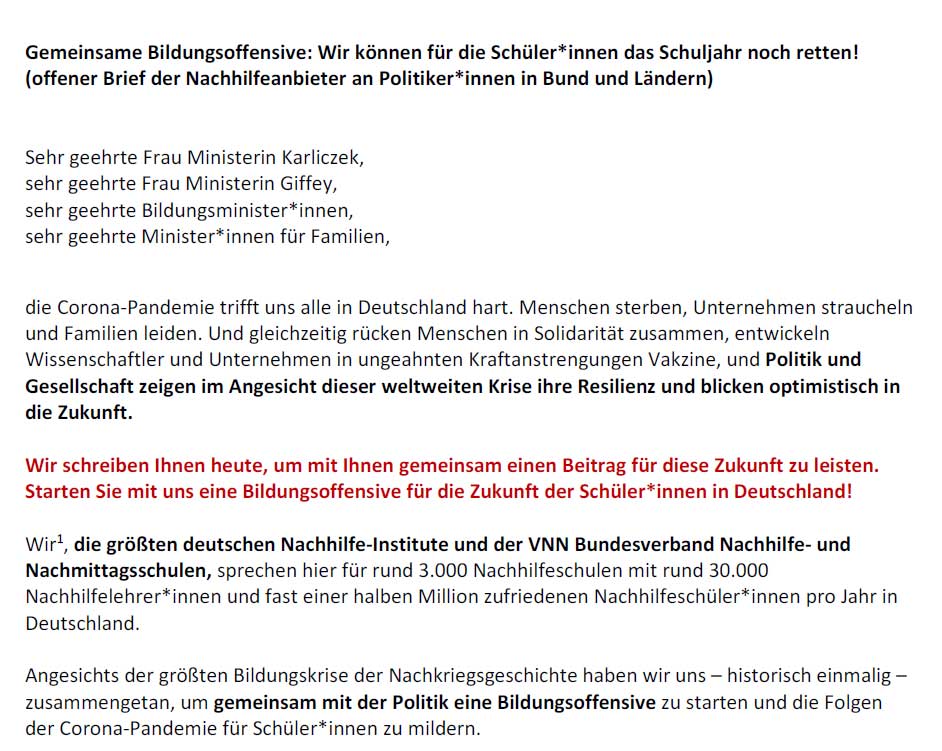 Gemeinsame Bildungsoffensive