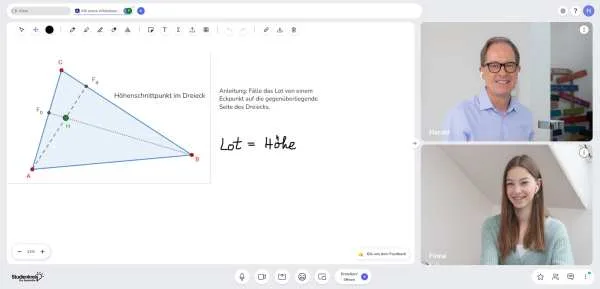 Tablet mit Studienkreis Online-Nachhilfe