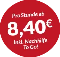 Pro Stunde ab 8,40€ Inkl. Nachhilfe To Go!