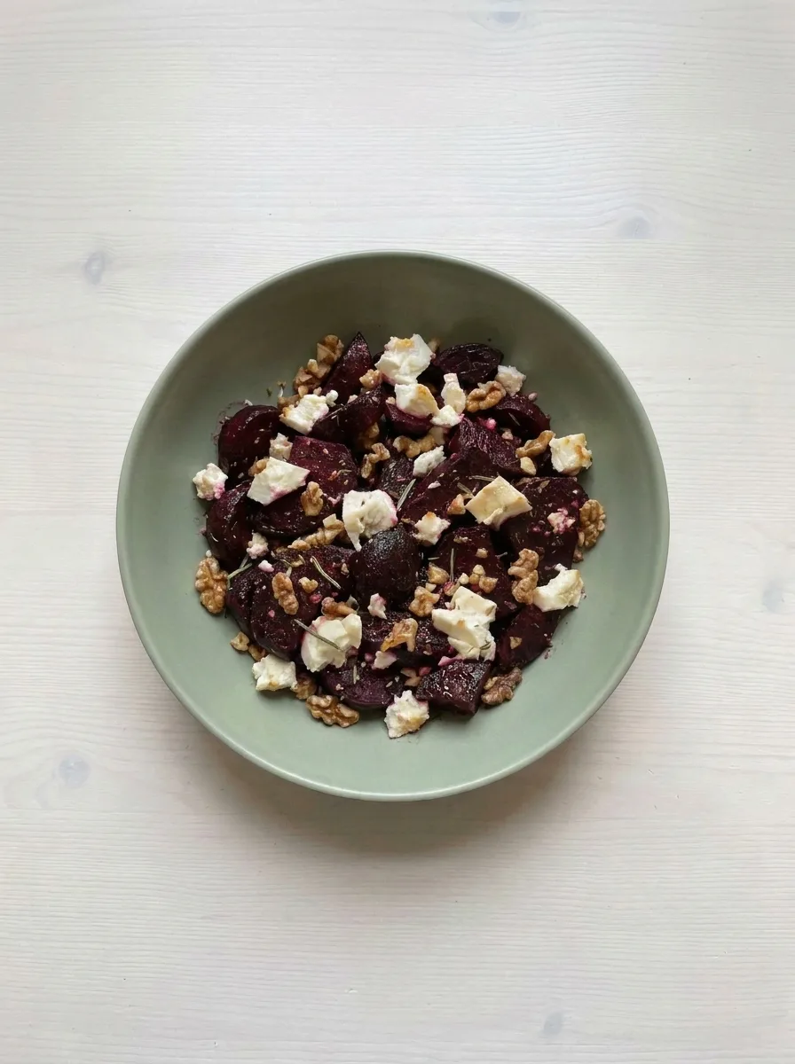 Rote-Rüben-Feta-Gratin mit Walnüssen