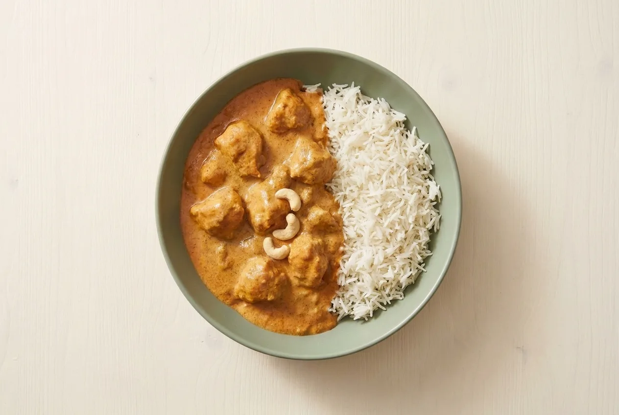 Indisches Butter Chicken mit Basmatireis